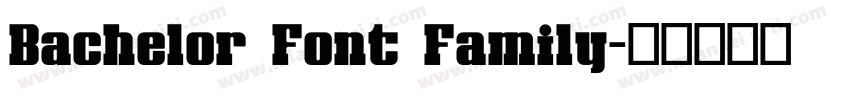 Bachelor Font Family字体转换